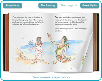 The story of Bacchus and Ariadne