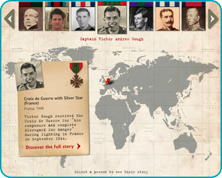 Medals interactive at The Somerset Military Museum
