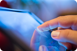 Leaving feedback with a touchscreen